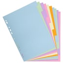 Exacompta Forever 100% Recycled Dividers A4 10 Part Assorted Pastel Colours 1