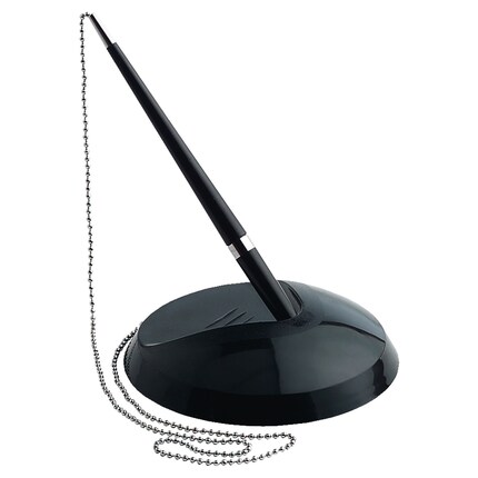 Stylo De Comptoir Avec Chaîne - Ergonomique Et Fluide - Pour Banque, Hôtel, Bureau - Design élégant Argenté
