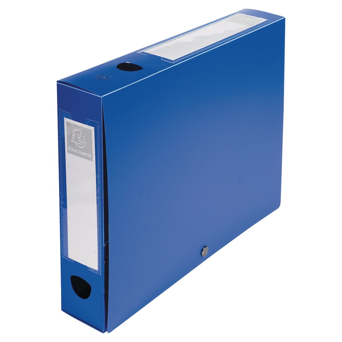 Exacompta Plastic Filing Box 60mm Spine A4 - Blue 1