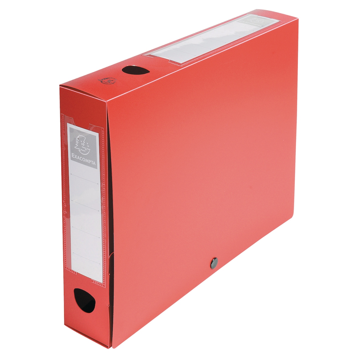 Exacompta Opaque Polypropylene A4 Filing Box, 40mm Spine, Red 1