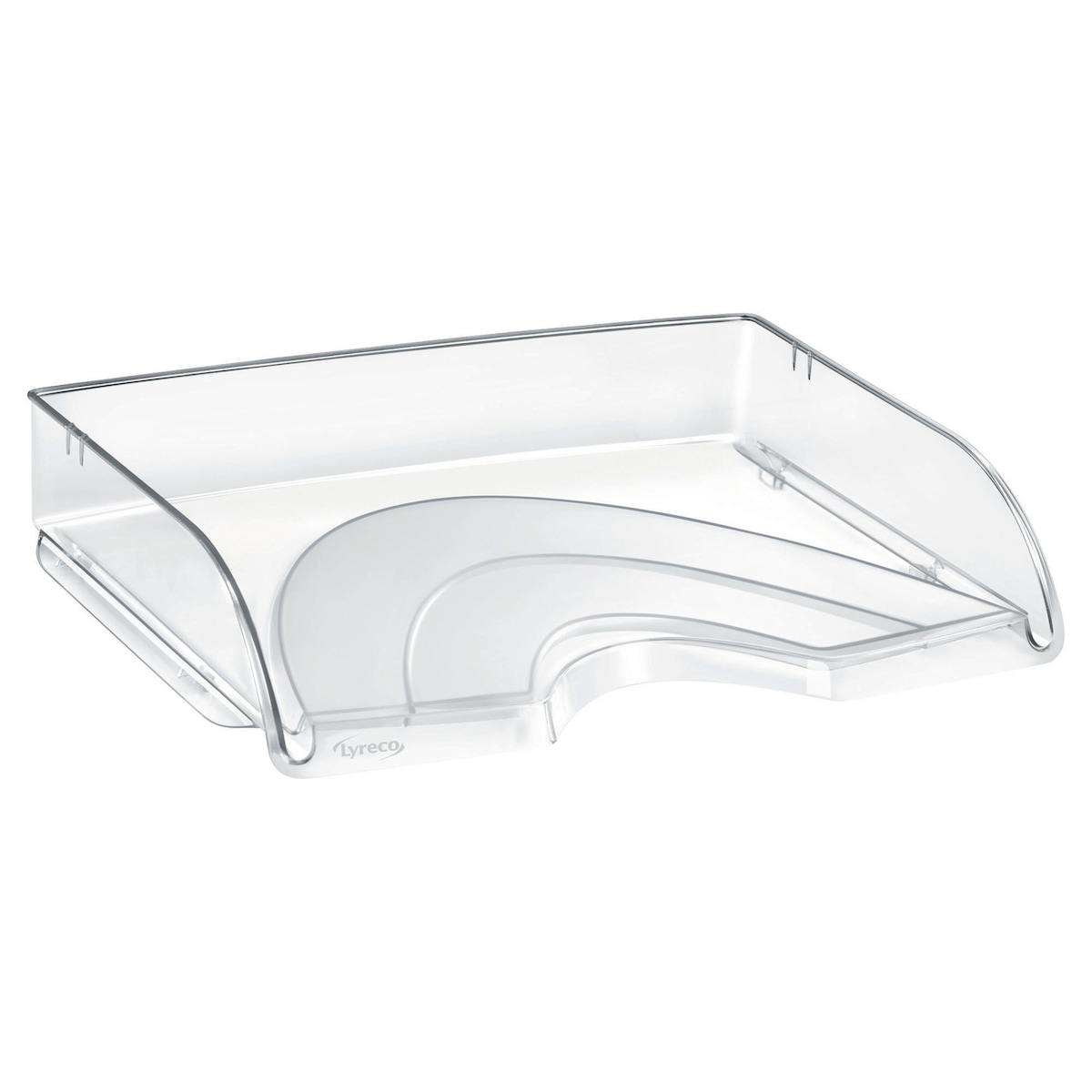 Lyreco Side Letter Tray Clear 1