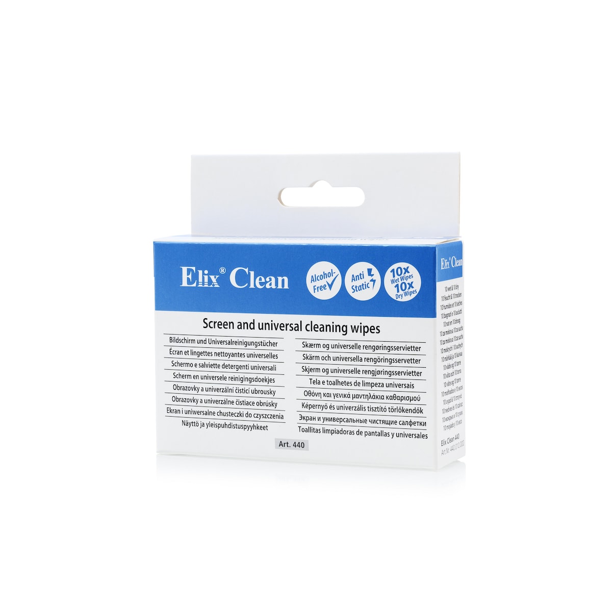 Elix Screen Cleaning Kit: Wet & Dry Sachets - 10 Pairs 1