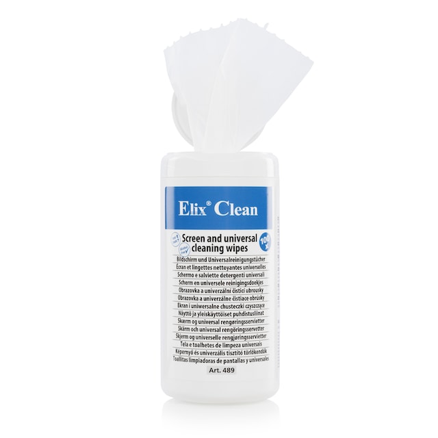 Elix Wipes: Screen & Multi-Purpose Cleaning Solution - Pack of 100 1