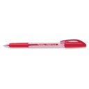 LYRECO STICK BALLPOINT PEN WITH GRIP FINE 0.7MM RED 1