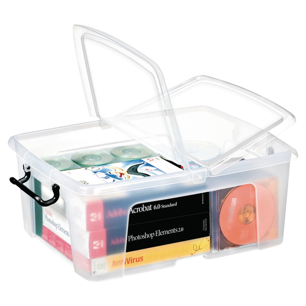 Strata Smart Storemaster File Box Strata Clear 24 Litre Smart Storemaster Box... | Lyreco