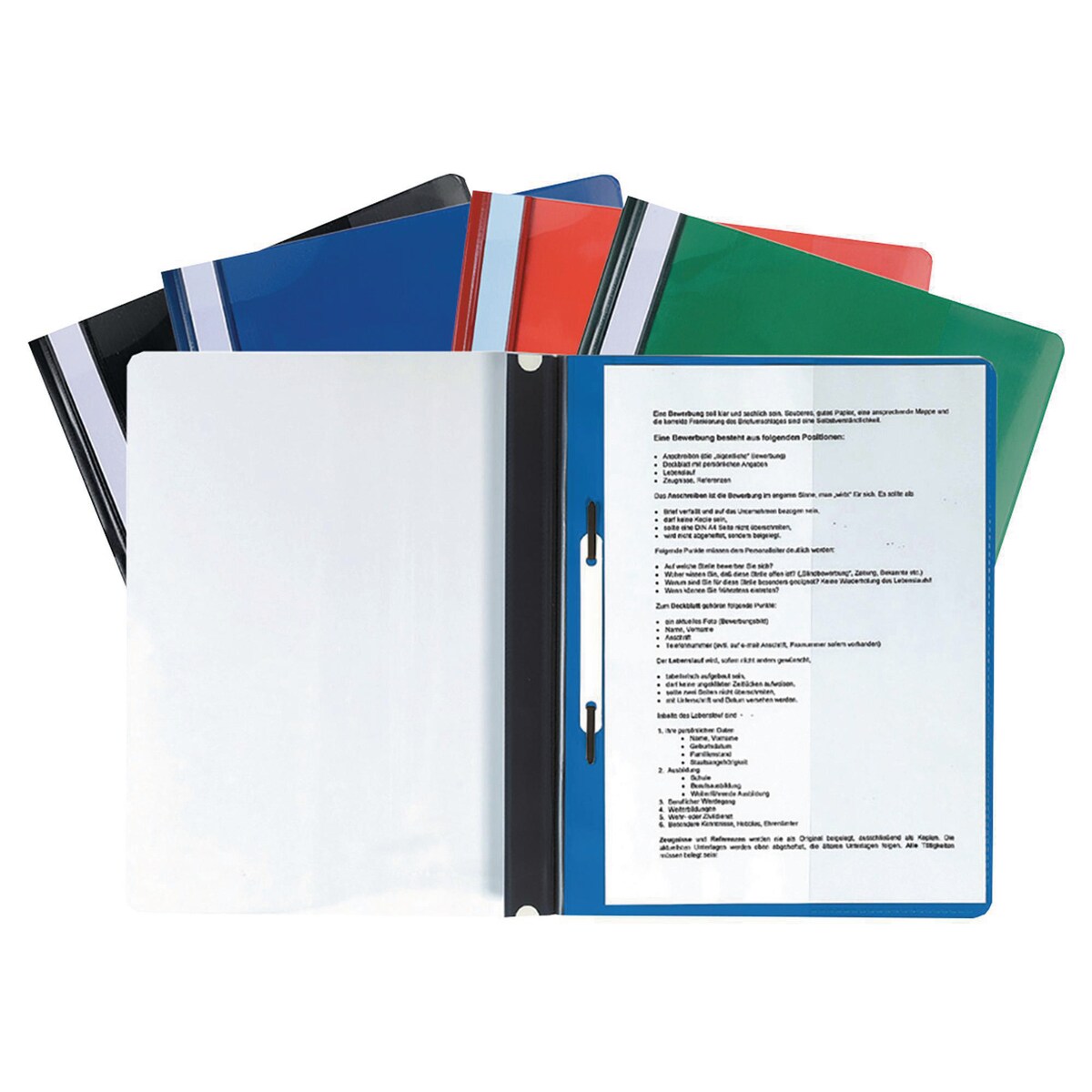 Exacompta PVC Transfer File A4 - Assorted Colours, Pack of 20 1