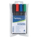 Lyreco Flipchart Markers Bullet Asst - Pack Of 4 1