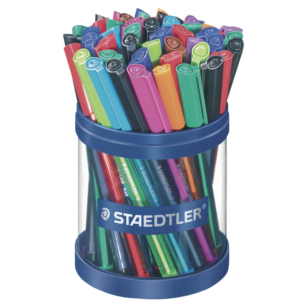 Triangular Pen Box STAEDTLER TRIANGULAR BALL PEN BOX OF 50 | Lyreco