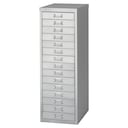Multi Drawer Cabinet - 15 Drawer  - Grey - 890mm x 279mm x 380mm 1