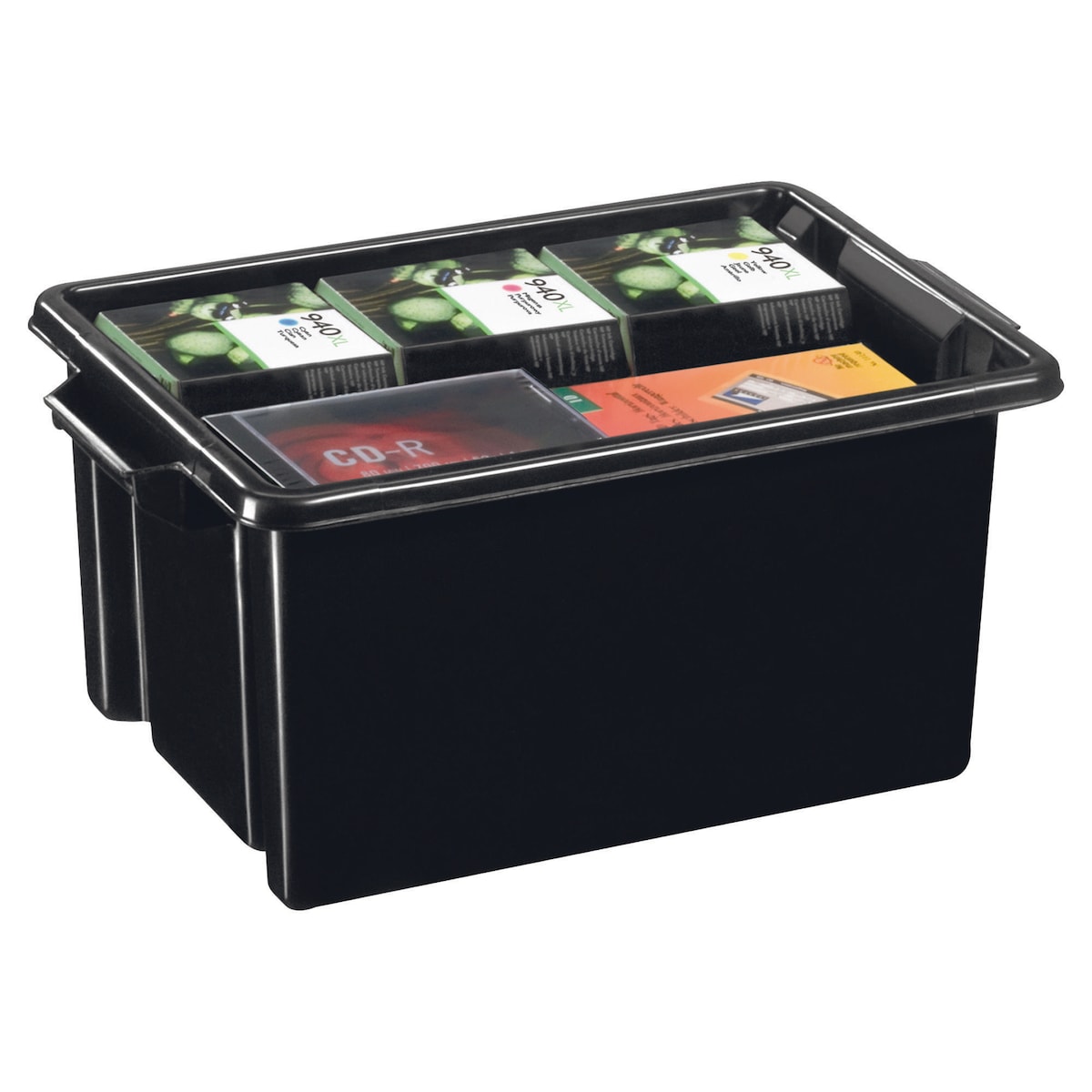 Strata Smart Storemaster File Box Strata Black 32L Smart Recycled Storemaster Box... | Lyreco
