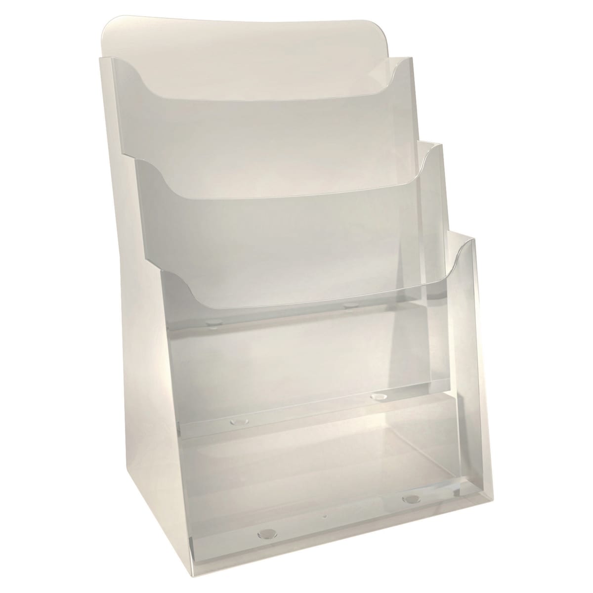 Exacompta 155x237x339mm Desk Literature Holder - Clear 1