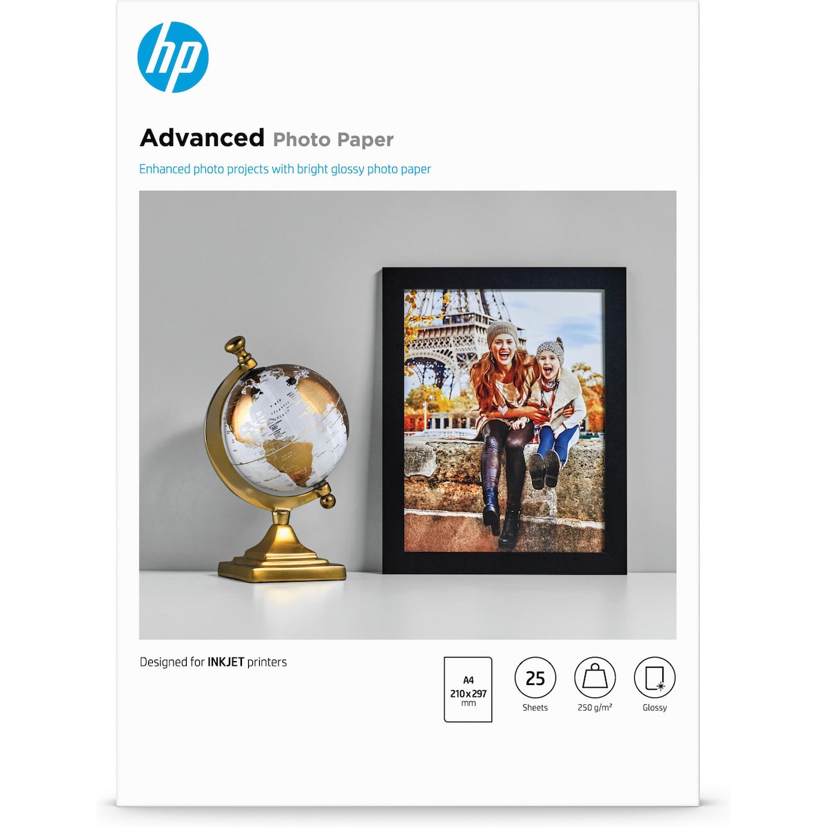 HP Advanced Glossy Photo A4 Paper 250g, 25 sheets 1