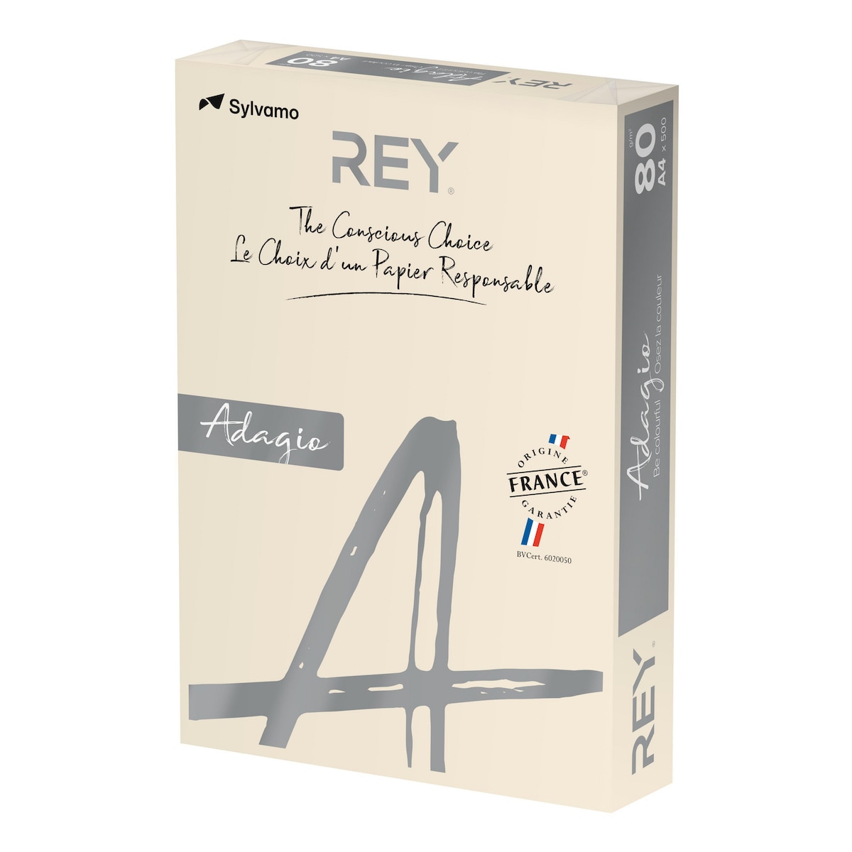 REY Adagio Ivory A4 Paper - 80 gsm 500 sheets 1