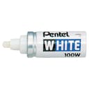 Pentel X100W White Marker Wide Bullet Point 1