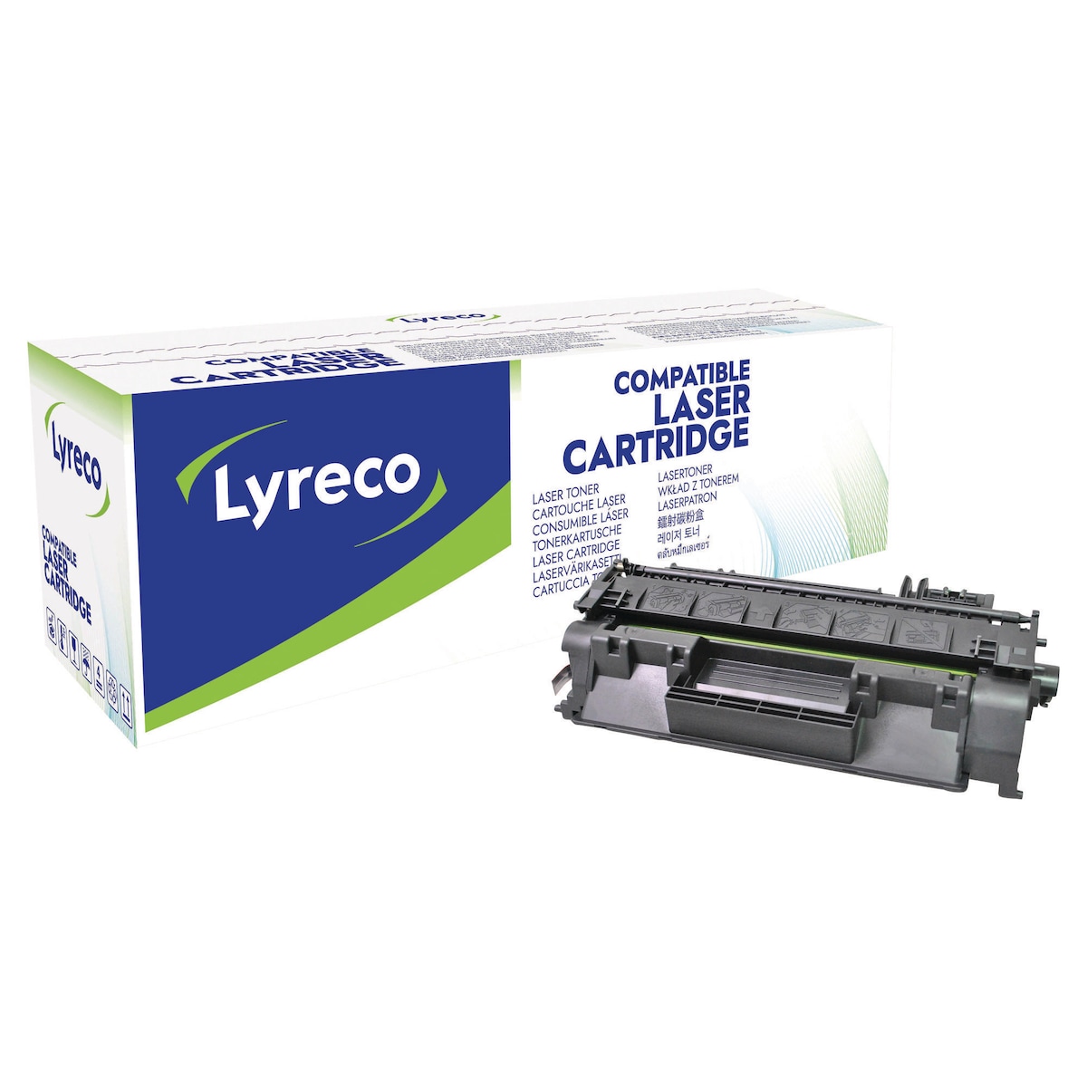 Lyreco Compatible 80A HP Laserjet Toner Cartridge  CF280A - Black 1