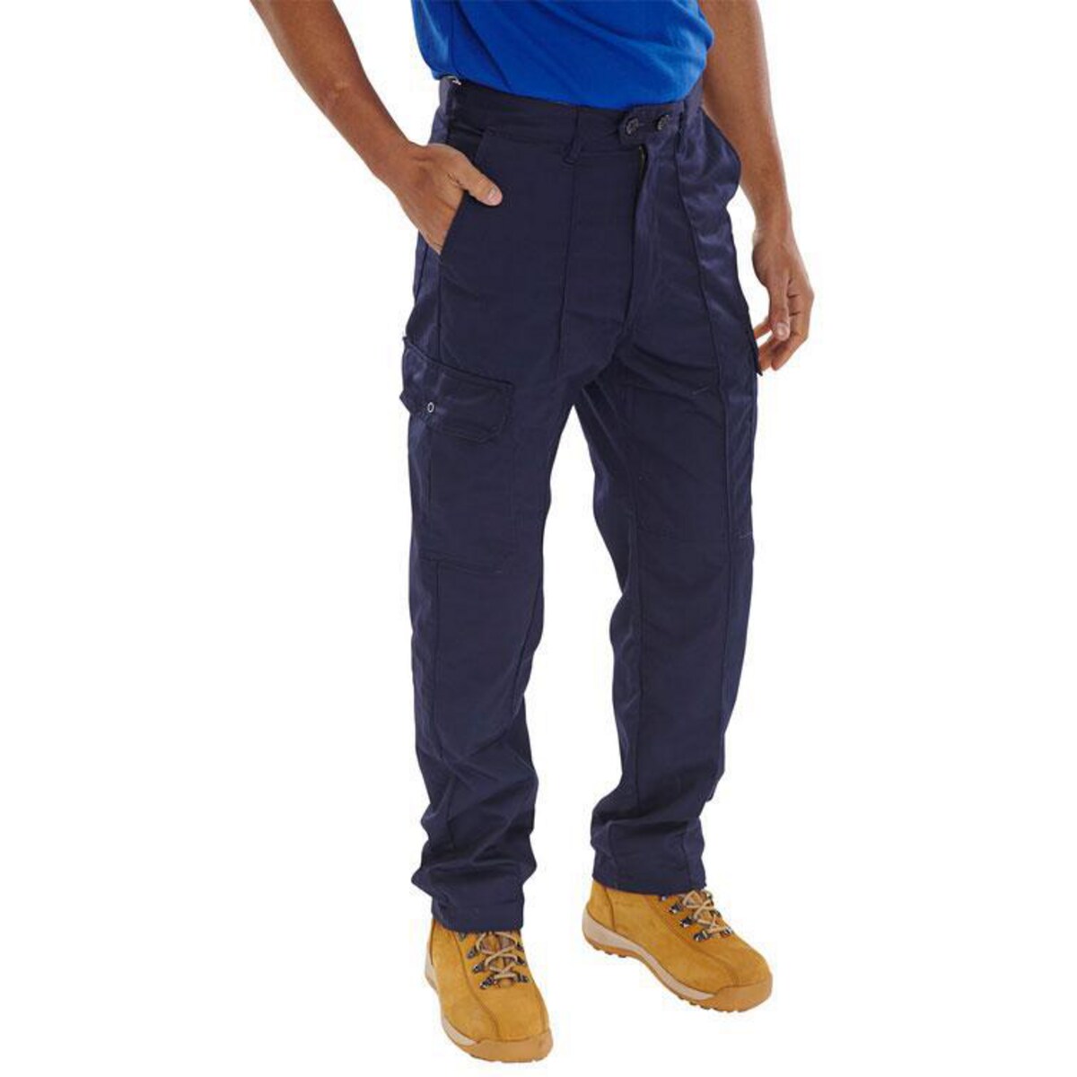 Polycotton Trouser Navy, 36" Waist Tall Leg 1