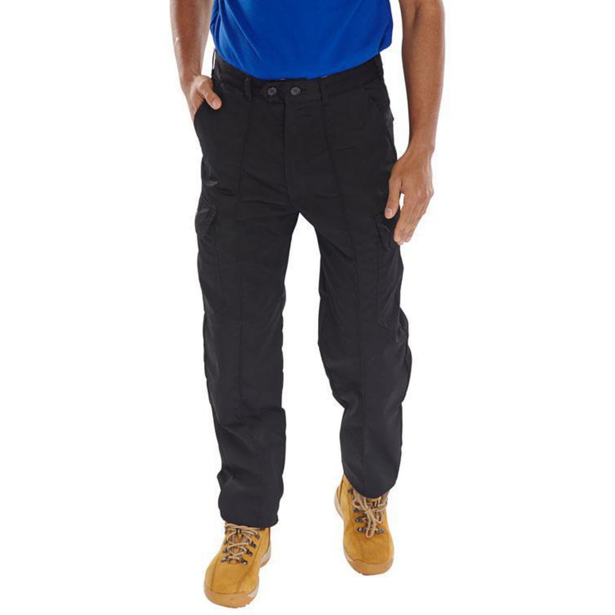 Polycotton Trouser Black, 44" Waist Short Leg 1