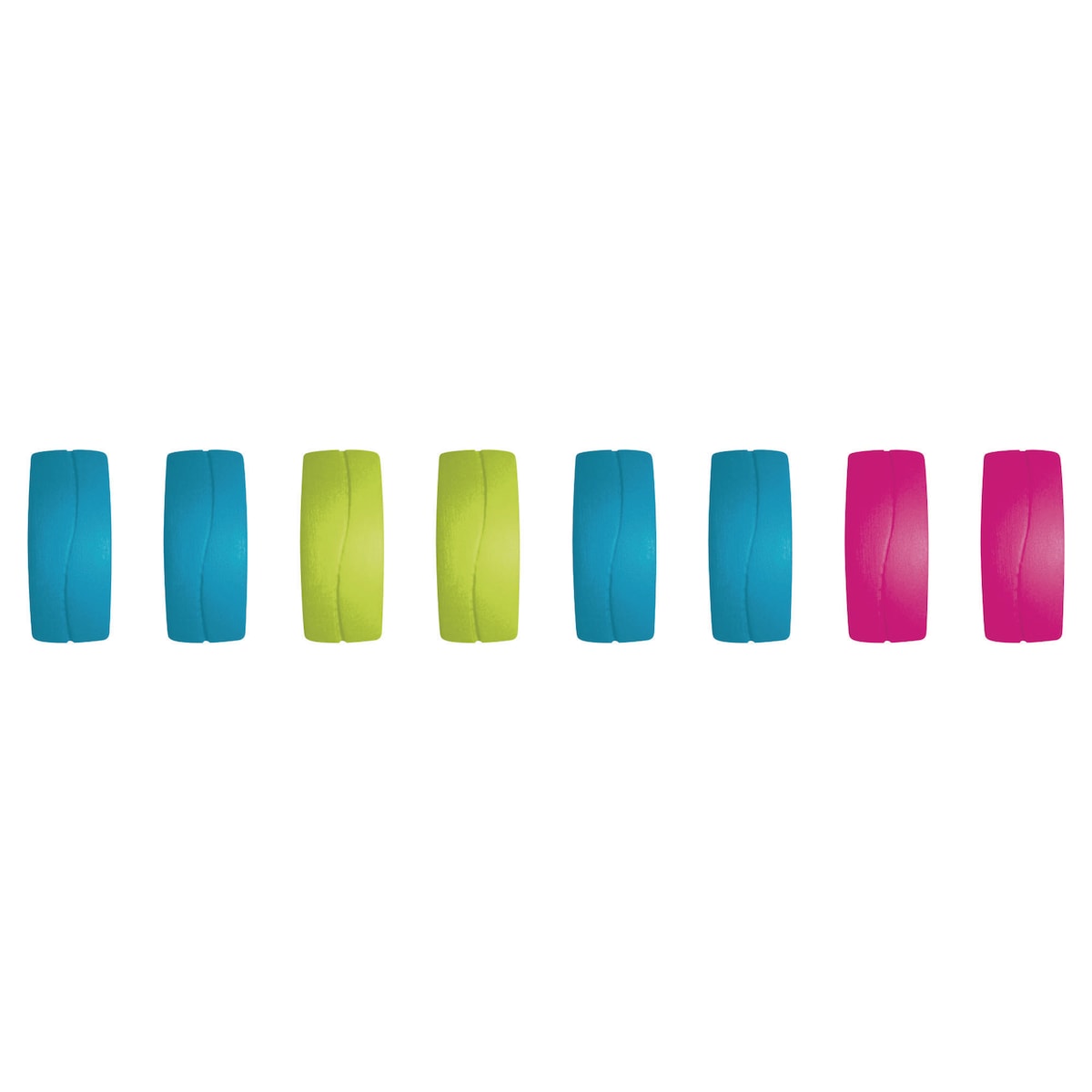 Rectangular Coloured Magnets 27mm - Pack of 8 | Lyreco
