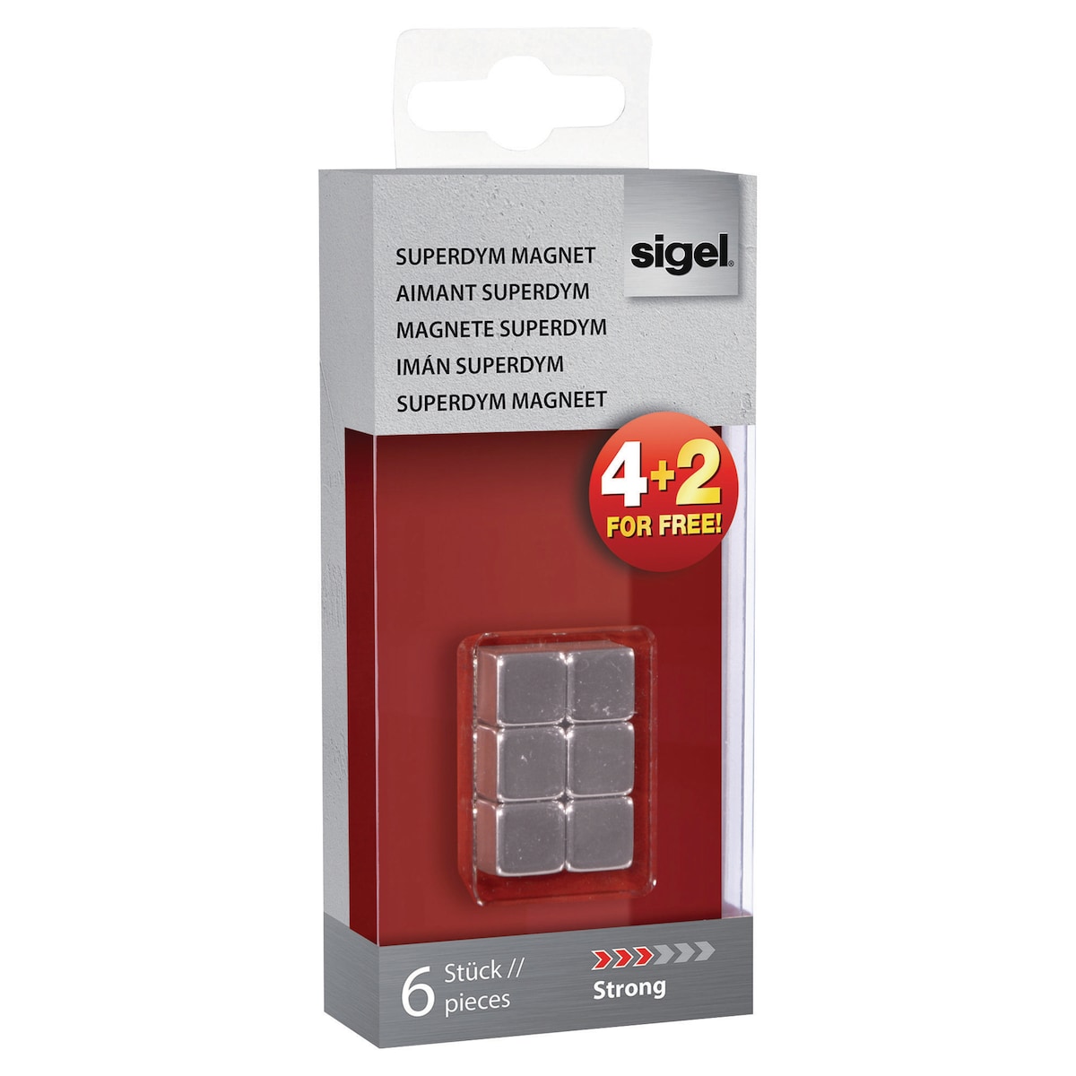 Sigel Superdym Silver Magnets - Pack of 6 1