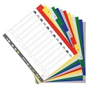 Exacompta Polypropylene Printed A4 Maxi Indices 12 Part (1-12) Coloured Tabs 1