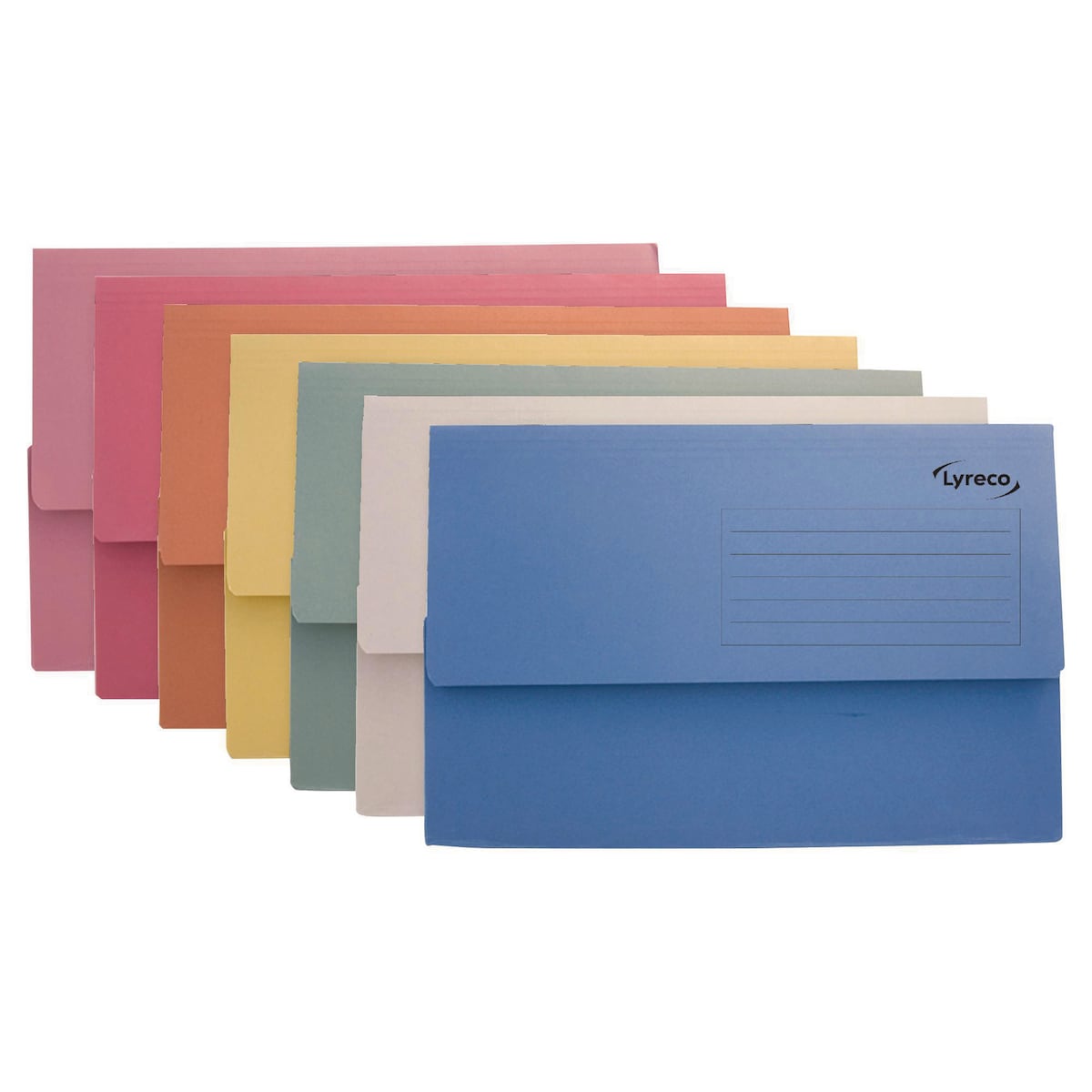 Lyreco Document Wallets - Assorted Colours, Pack Of 50 1
