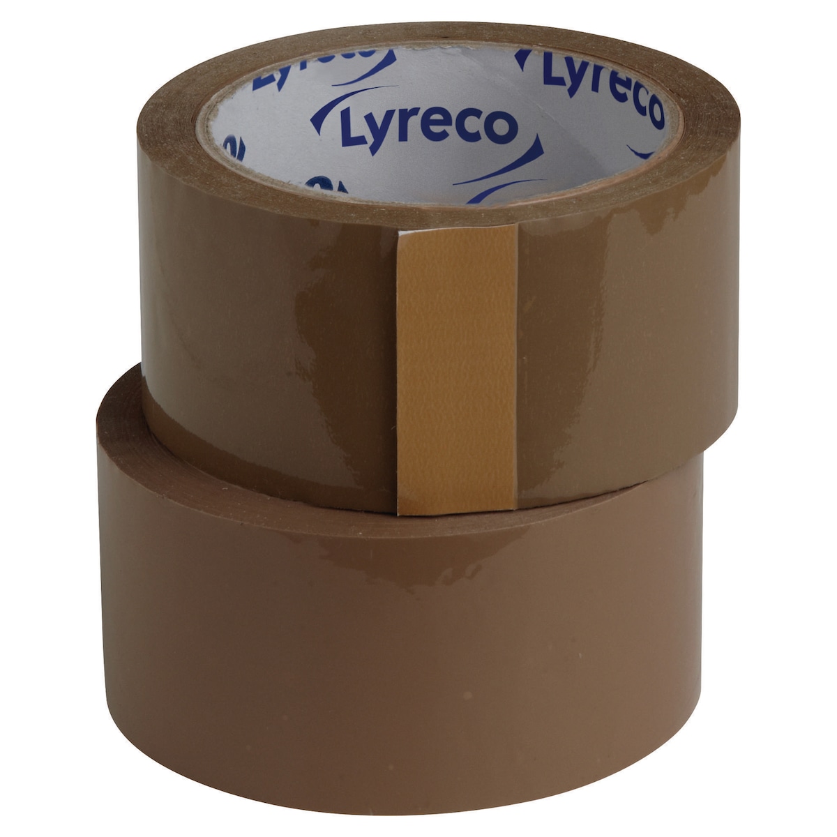 Lyreco Low Noise Packaging Tape 50mm 66m Brown - Pack Of 6 1