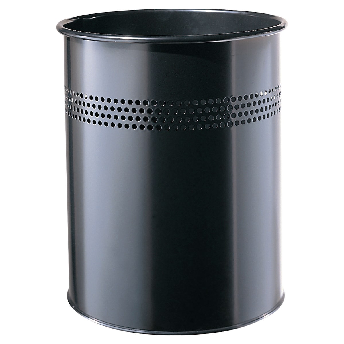 Twinco Metal Waste Bin 14 Litre Black 1