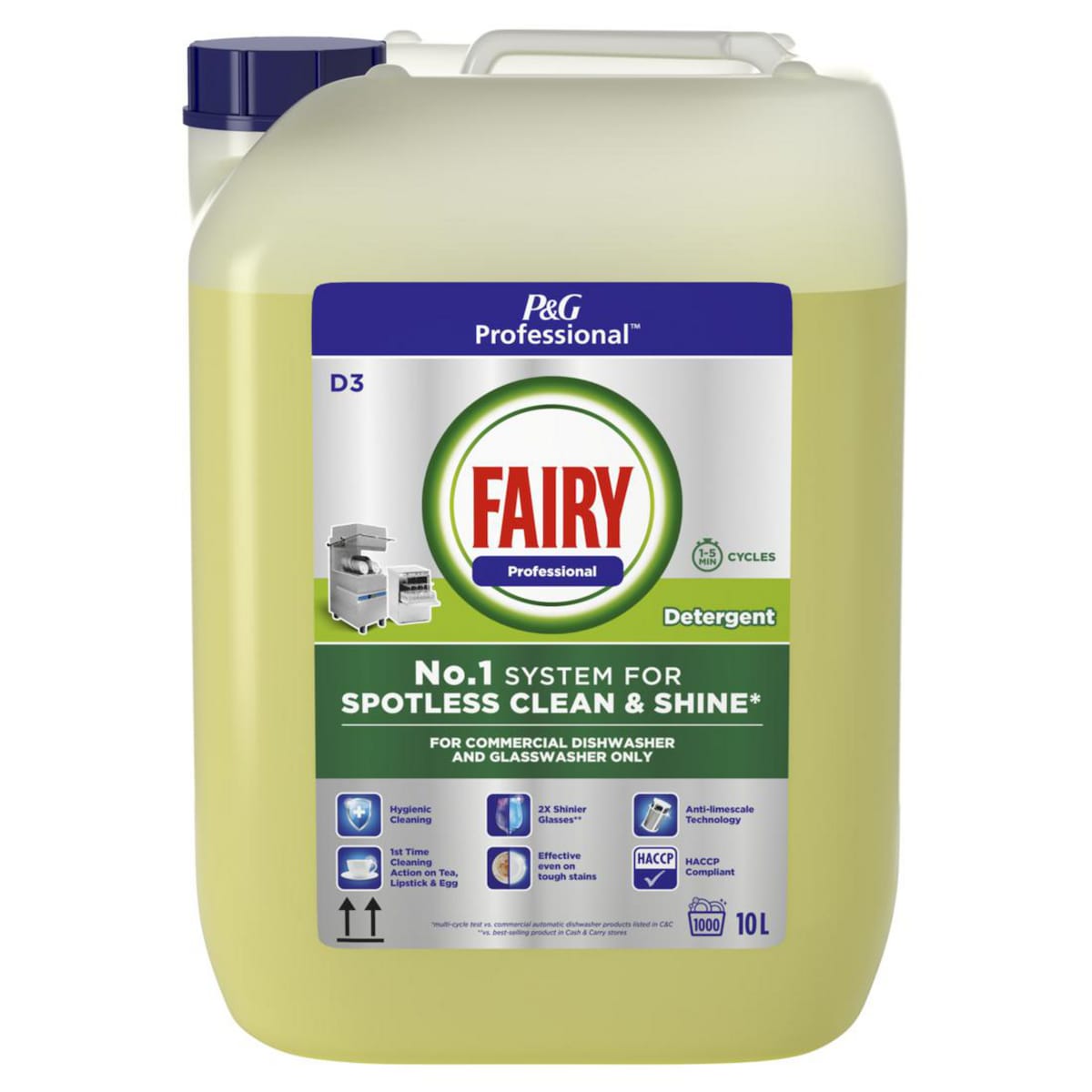 Fairy Professional Commercial Automatic Dishwasher Detergent 10L 1
