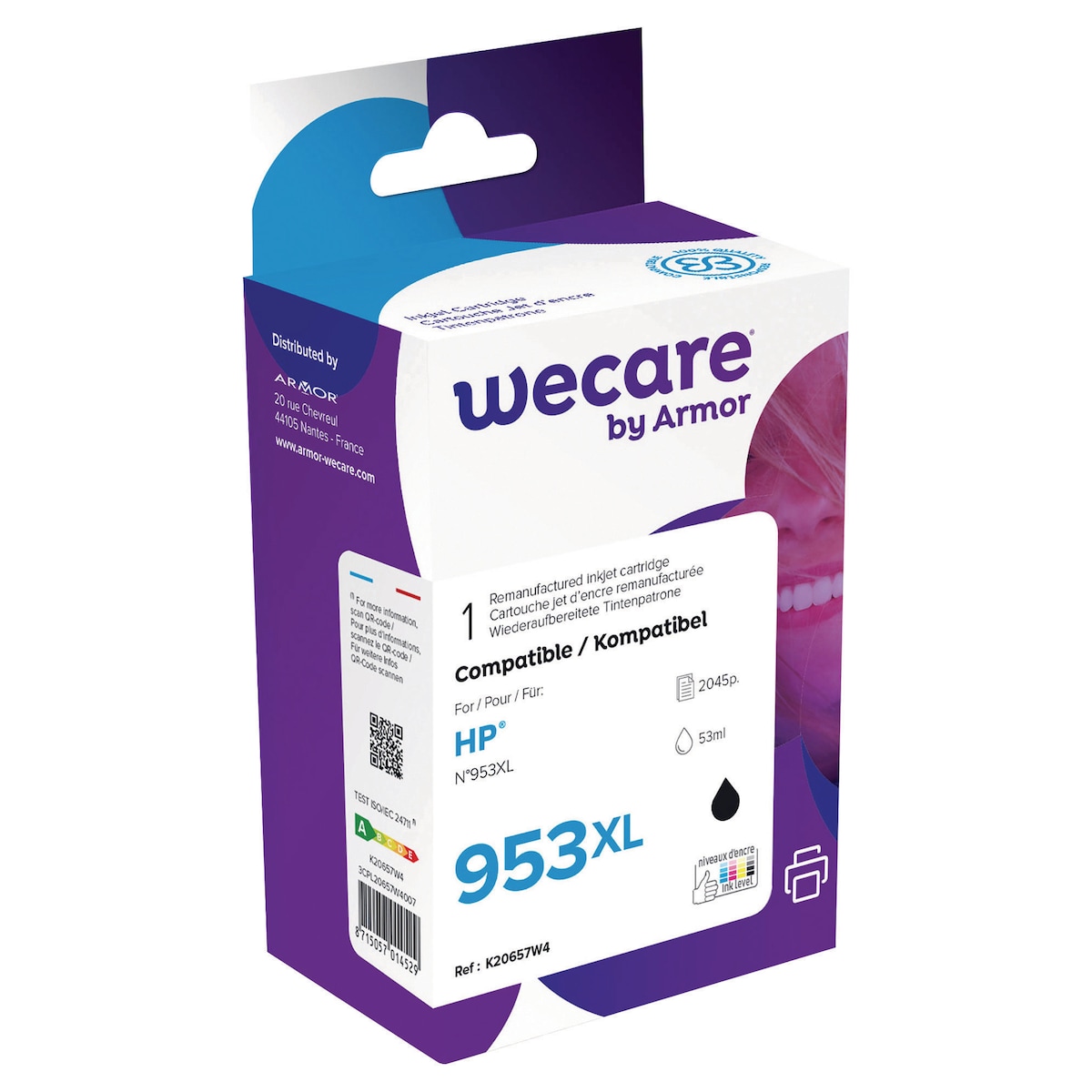 WeCare Compatible HP 953XL Black Ink Cartridge 1