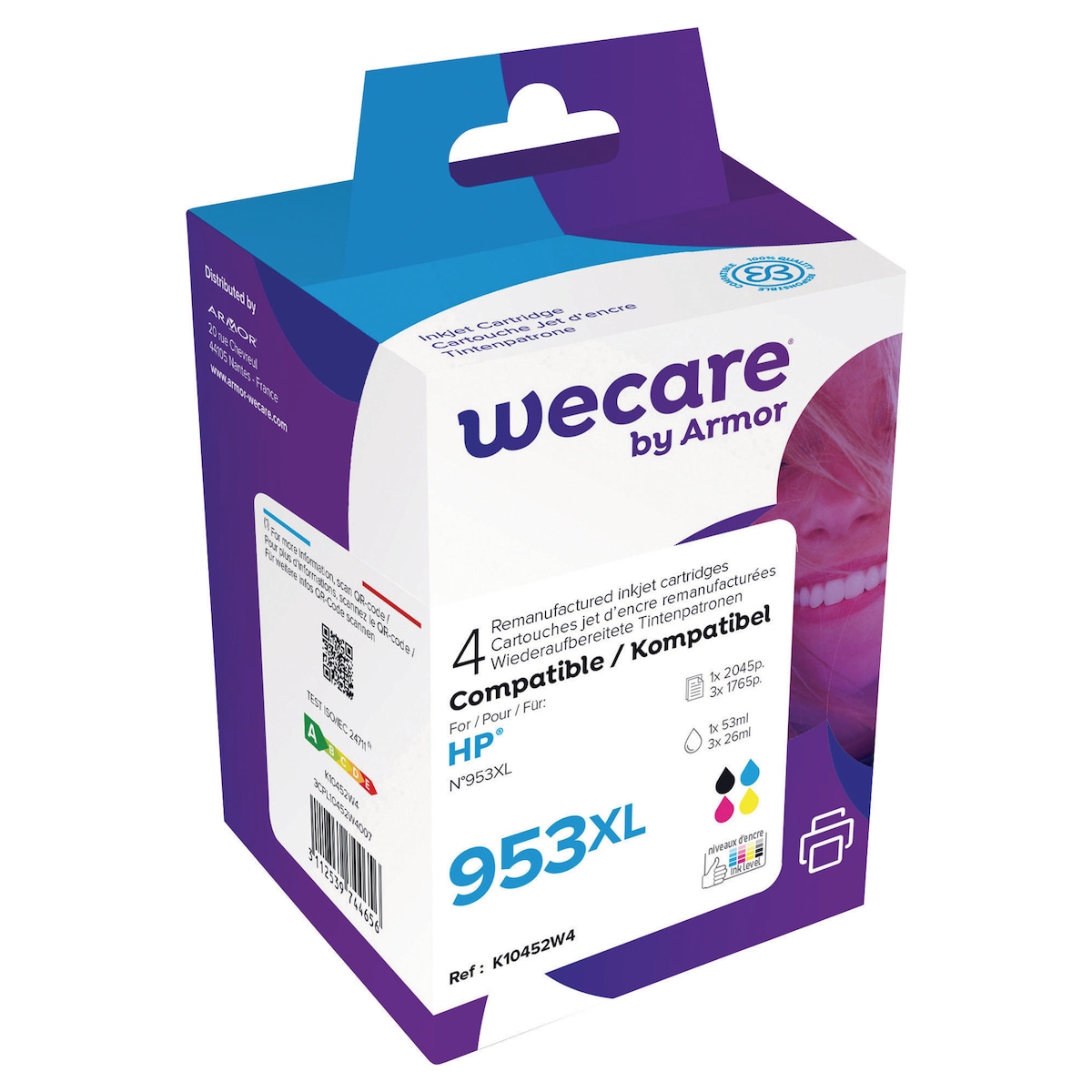 WeCare Compatible HP 953XL Black & Tri-Colour Ink Cartridge 1
