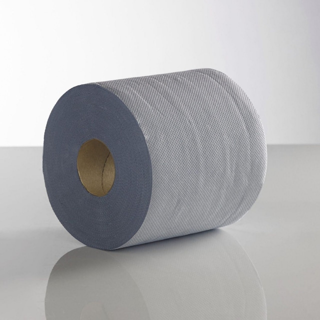 Centrefeed Roll 2 Ply 165mm 400 sheets, Blue - Pack of 6 Rolls 1