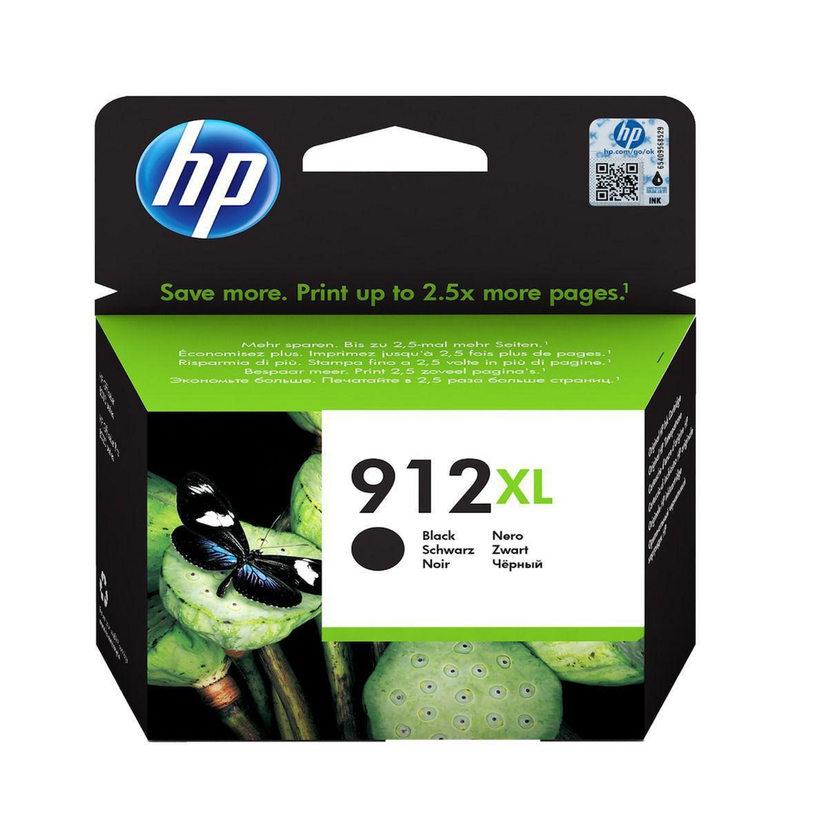 HP 912XL High Yield Black Original Ink Cartridge (3YL84AE) 1