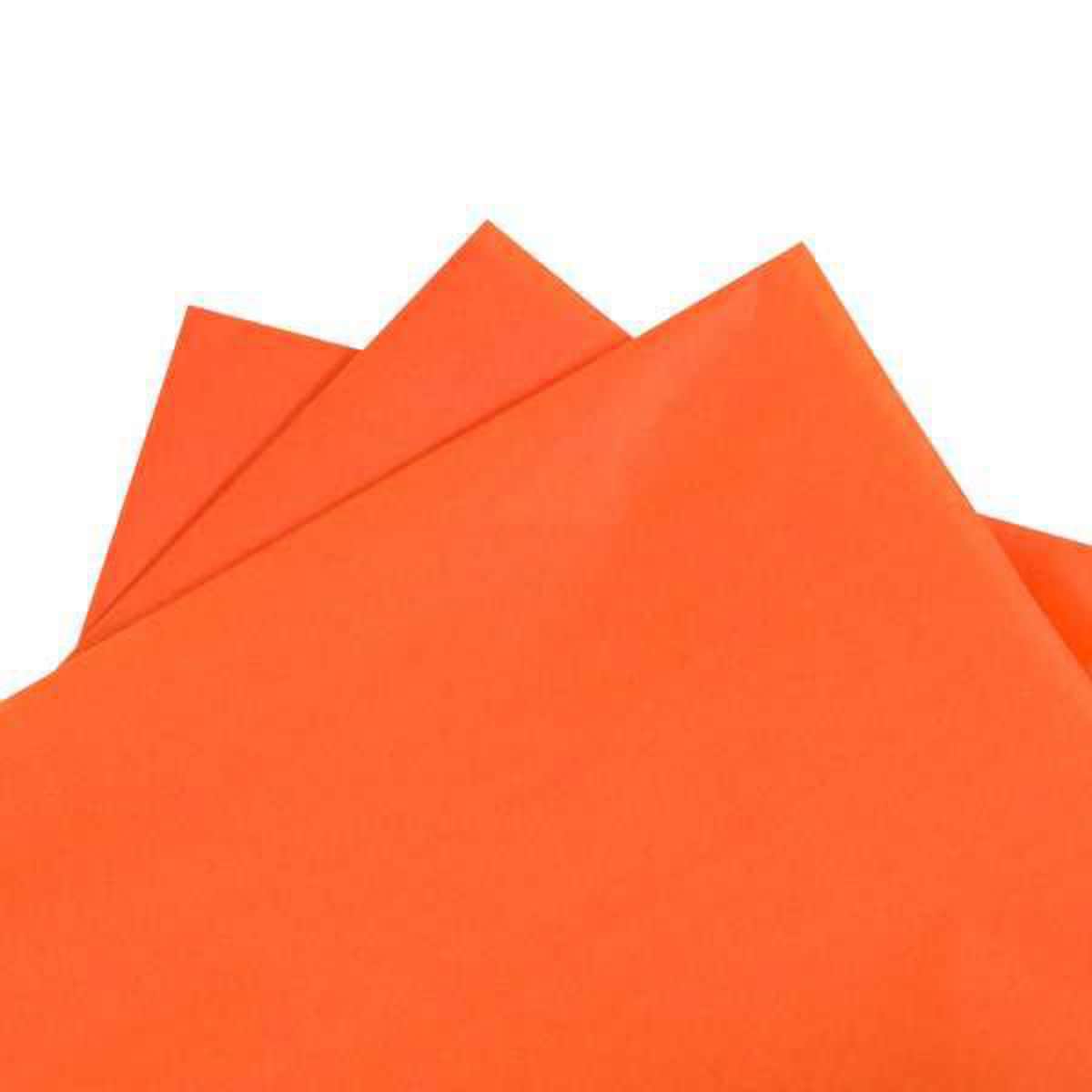 GIFT TISSUE PAPER 750X500MM ORANGE - PACK OF 480 SHEETS 1