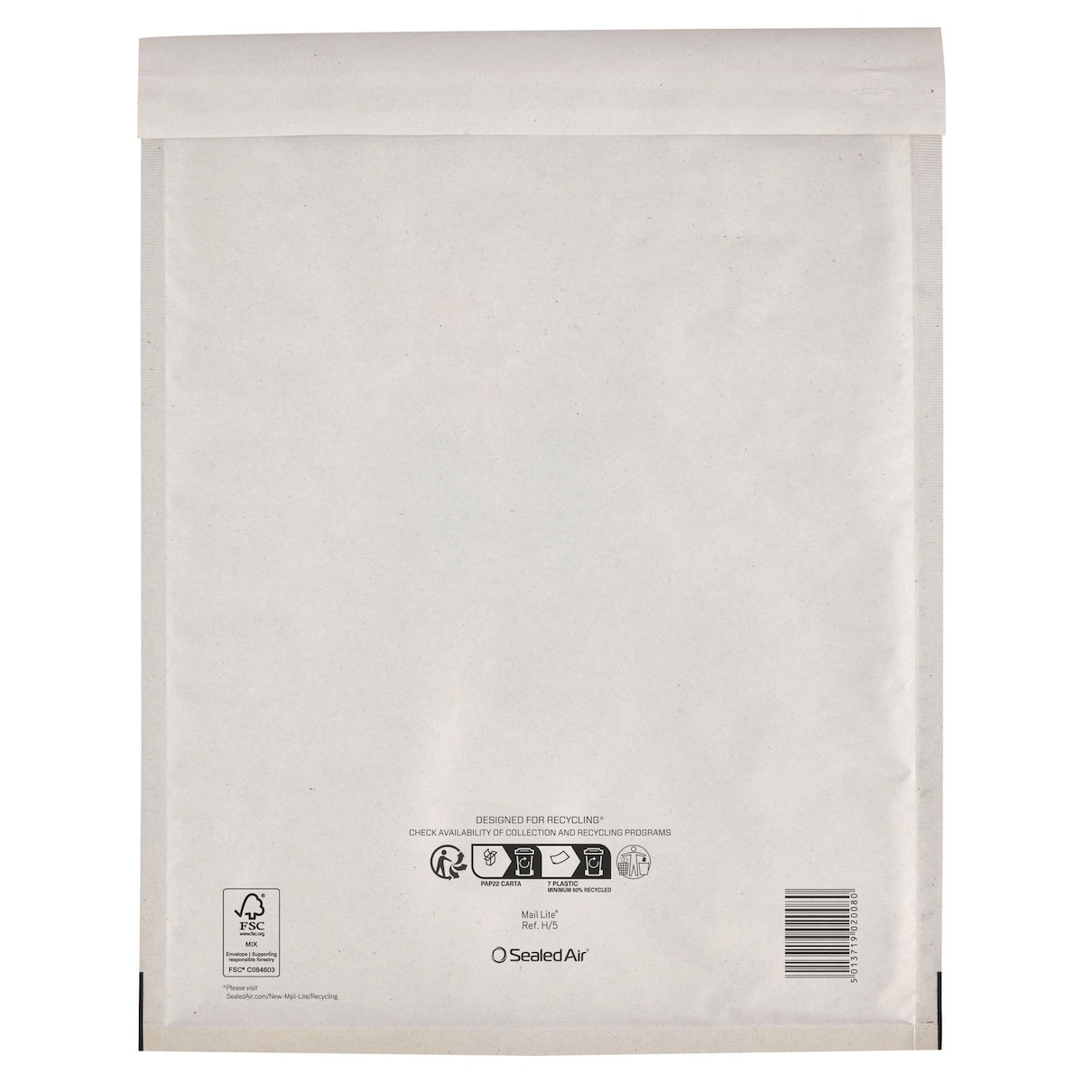 Bubble Lined Envelope H/5 White 270x360mm BX100 1