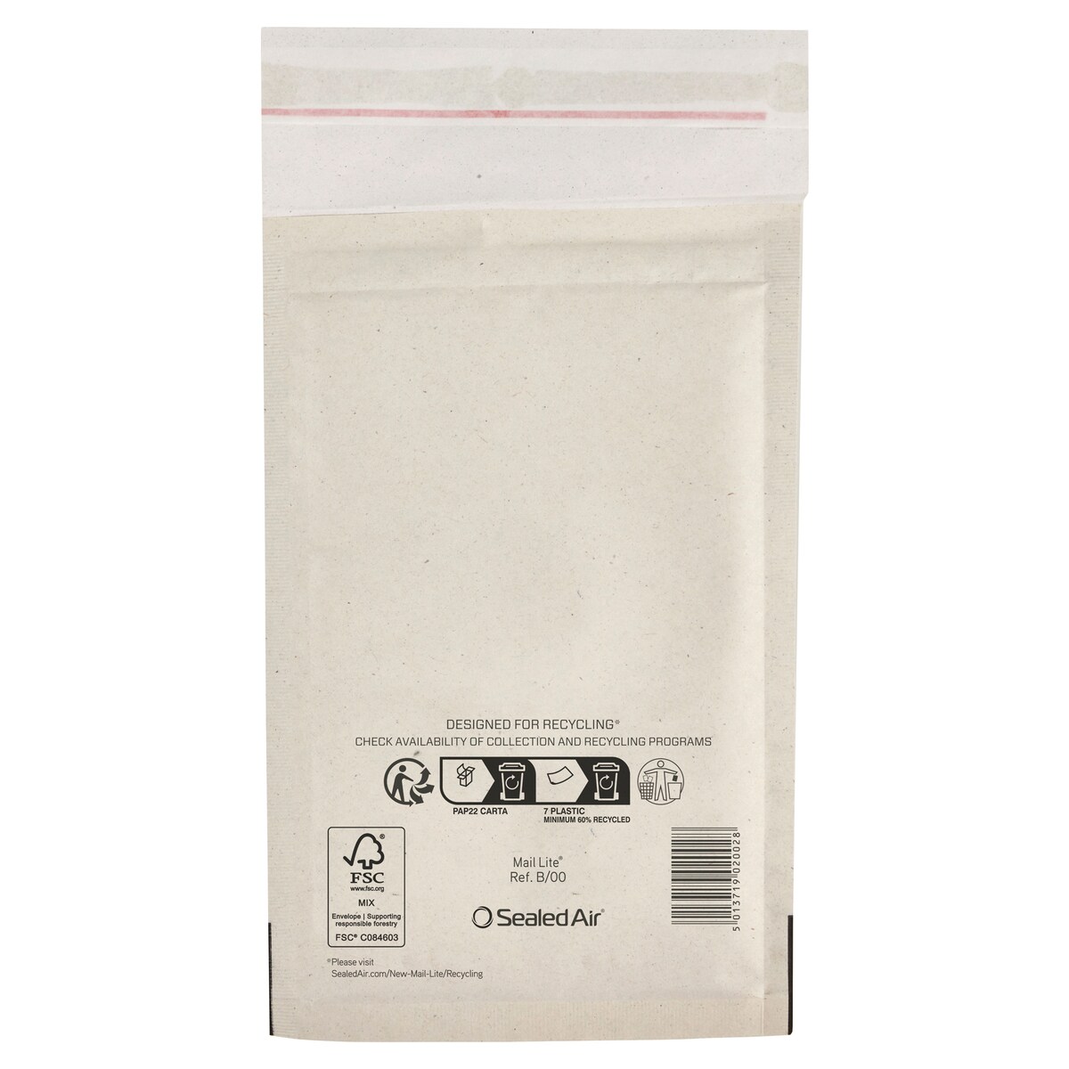 Bubble Lined Envelope B/00 White 120x210mm BX200 1