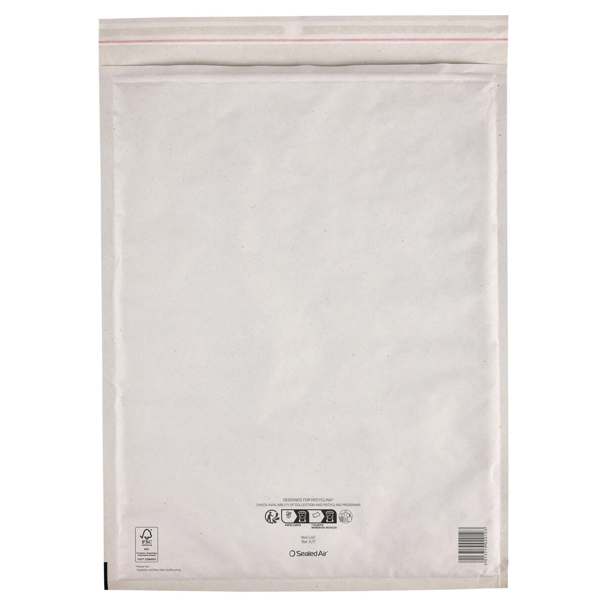 Bubble Lined Envelope K/7 White 350x470mm BX100 1