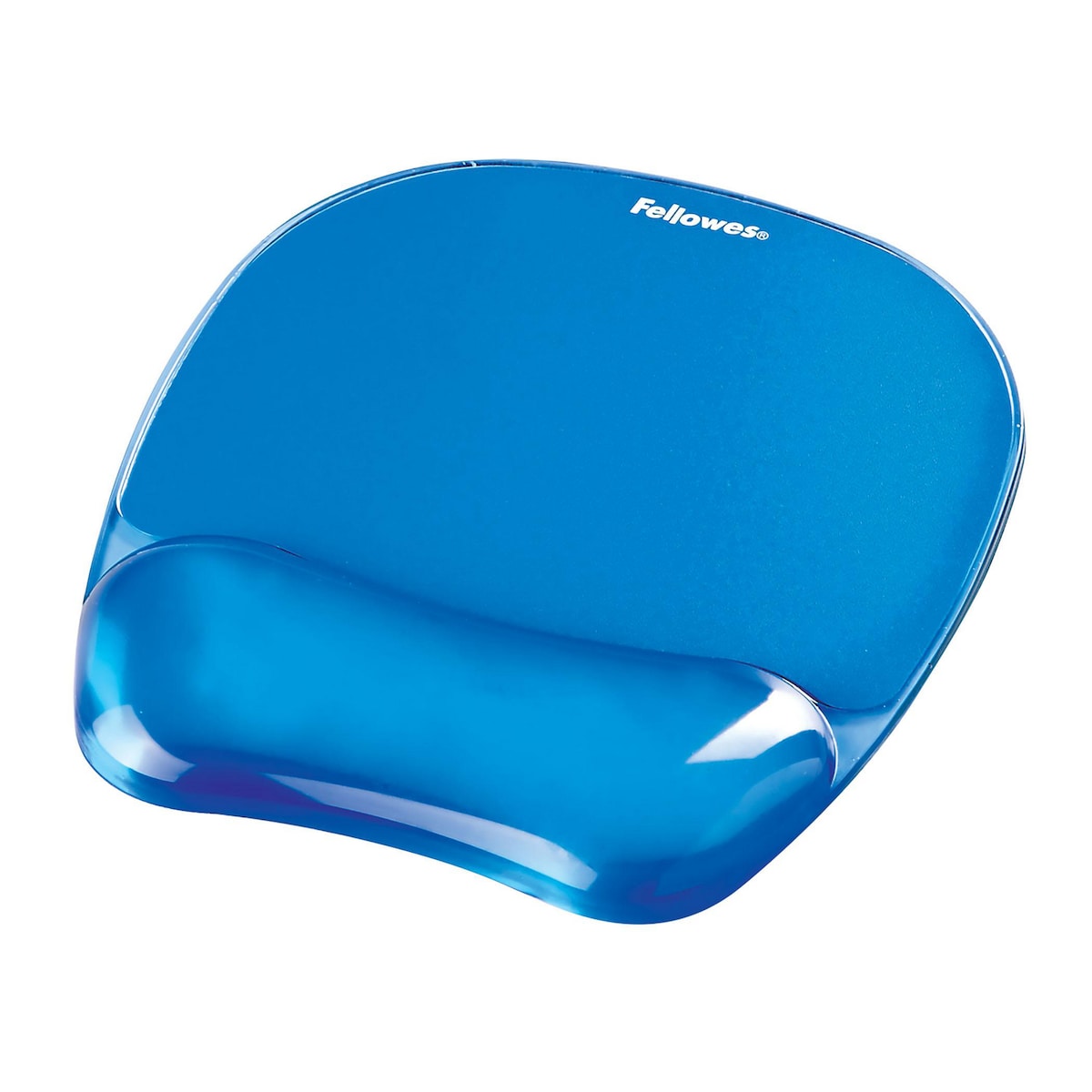 Fellowes Mouse Pad Wrist Rest - Crystal Gel Mousepad Wrist Support - Blue 1