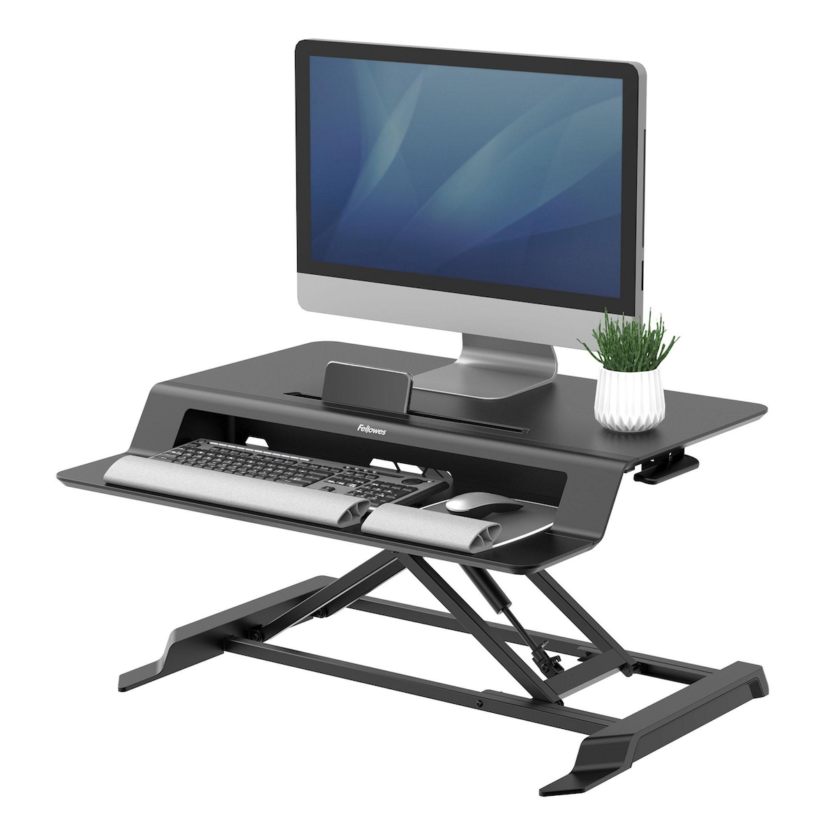 Fellowes Sit Stand Workstation - Lotus LT Sit Stand Adjustable Desk 1