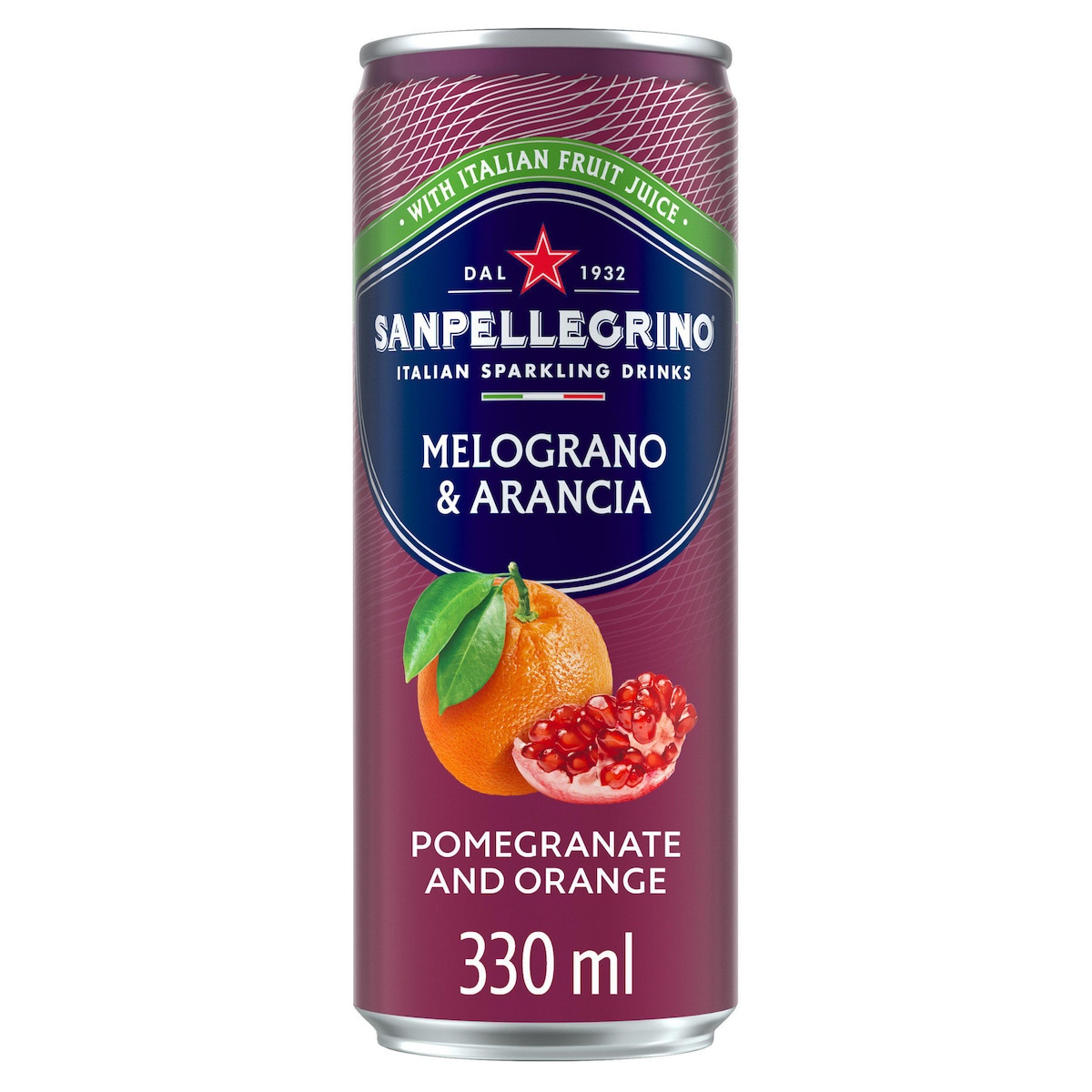 San Pellegrino Sparkling Pomegranate, Pack of 24x330ml 1