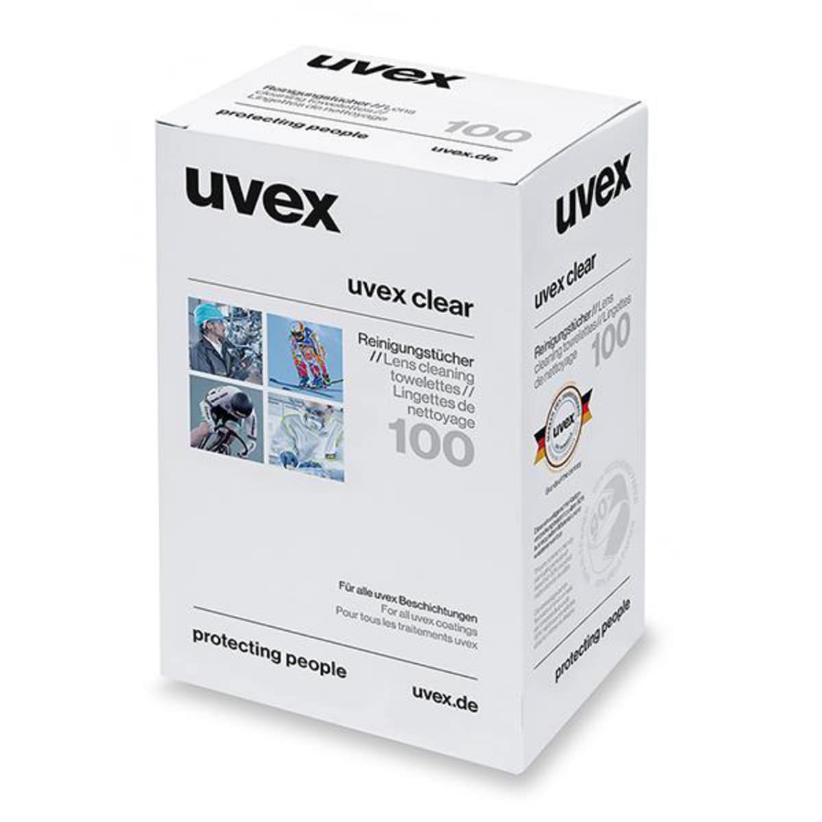 Pk100 Uvex Lens cleaning Towelettes 1