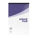 Lyreco White A4 Memo Pads (Ruled) - Pack of 10 (10 X 80 Sheets) 1