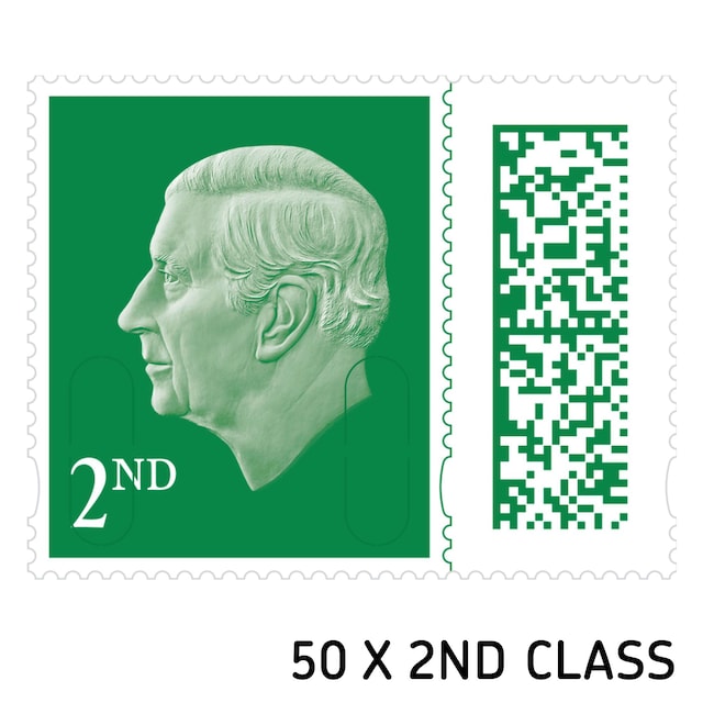 PK50 BBS2 2ND CLASS STAMP SHEET 1