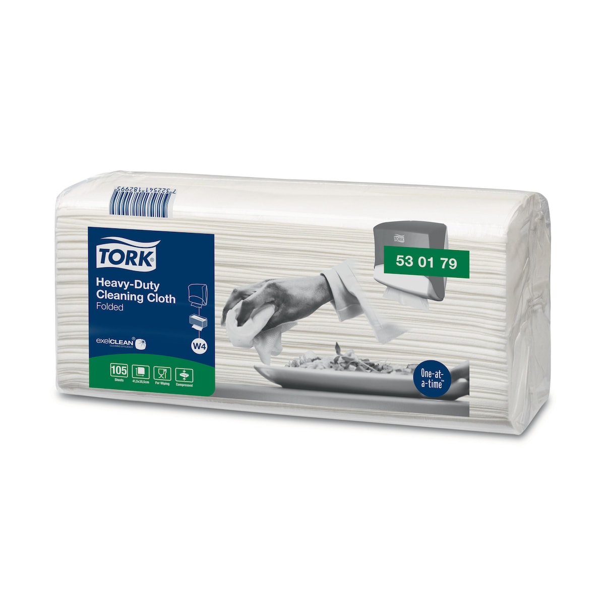 Tork Heavy-Duty Cleaning Cloth White W4, 530179 1