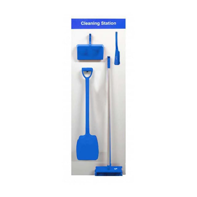 Spectrum Industrial Shadowboard - Cleaning Station Style A (Blue) 1