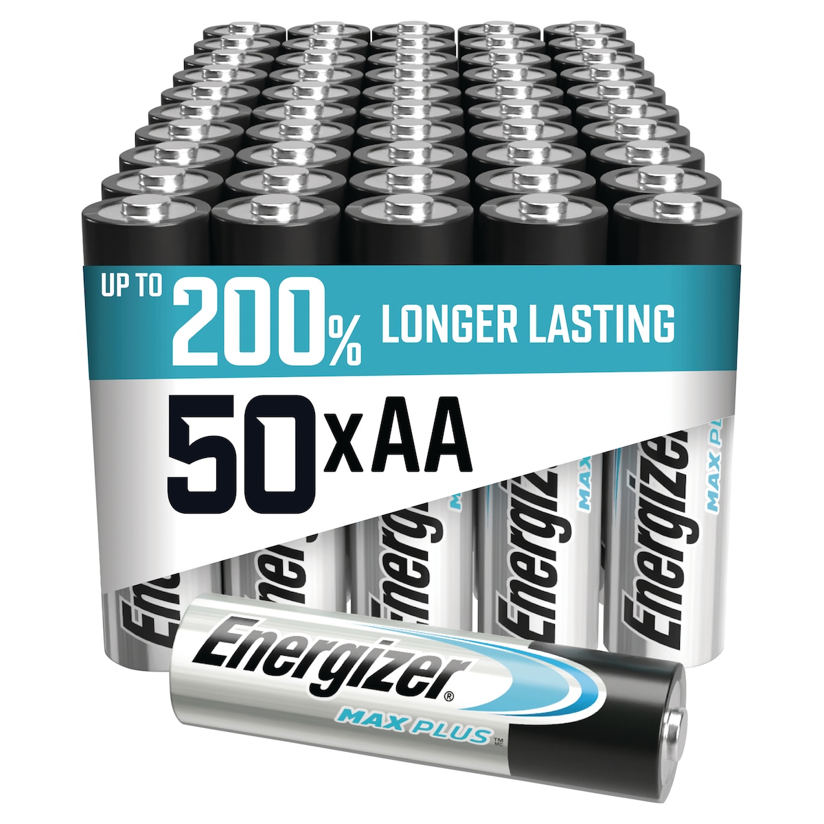 Energizer Alkaline Max Plus AA Batteries - 50 Pack 1
