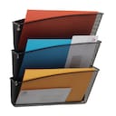 Alba Mesh 3-Pocket Wall File Black 1