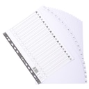 Exacompta Mylar Printed Indices A4 Maxi 20 Part - White 1