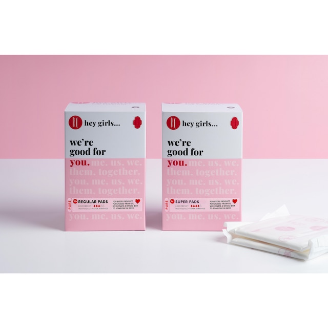 Hey Girls REGULAR Period Pads - Pack of 10 1