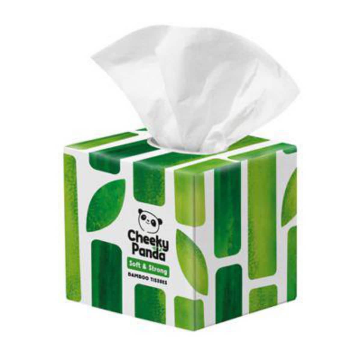 Cheeky Panda 3 Ply Facial Tissues - Cube of 56 Sheets 1