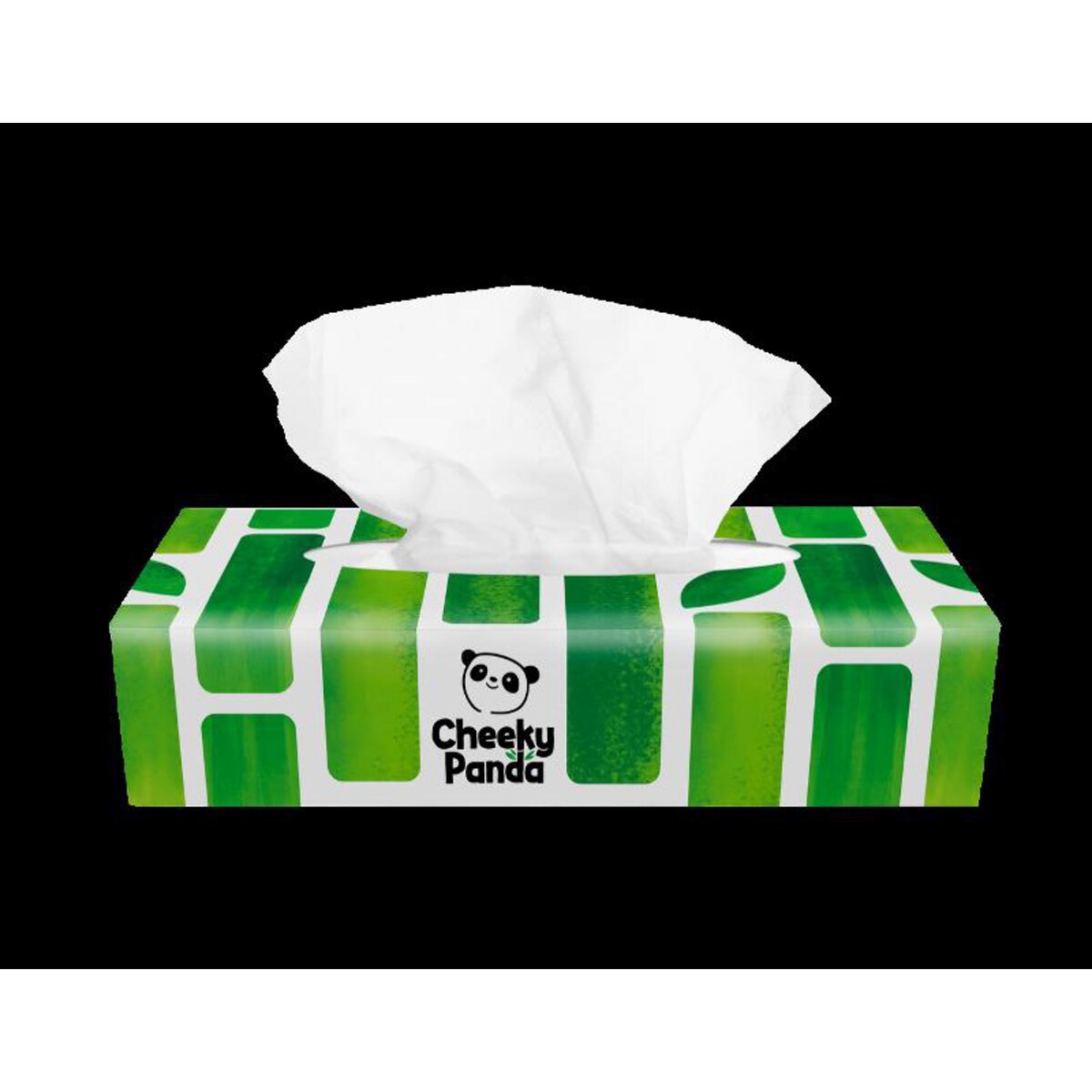 The Cheeky Panda Natural Bamboo Facial Tissue - Flat Box of 80 1